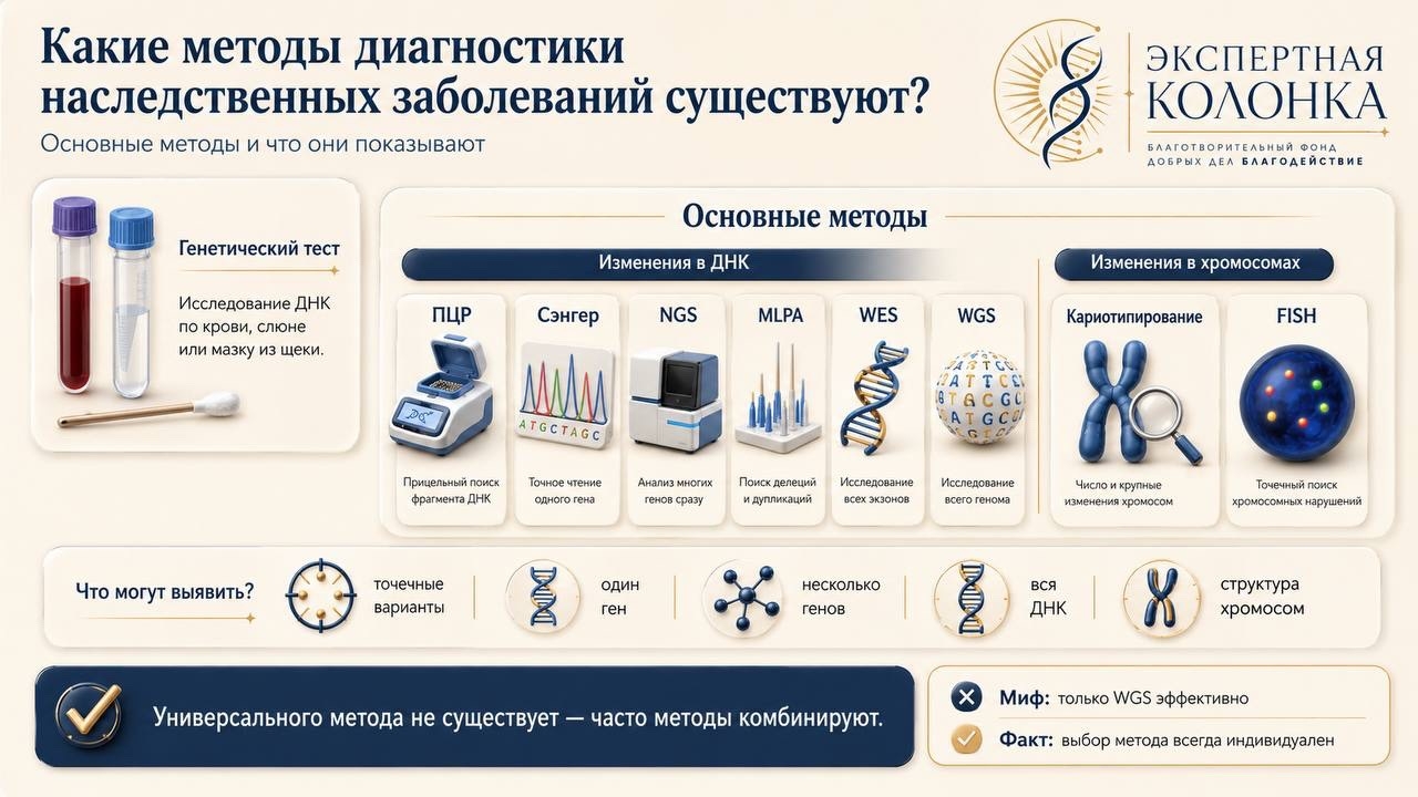 Какие методы диагностики наследственных заболеваний существуют?